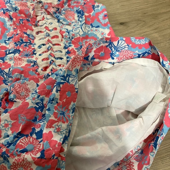 Lilly Pulitzer Shell Yeah Florida Shift Dress Sz 2 Pockets Preppy Nautical Beach - Picture 14 of 16